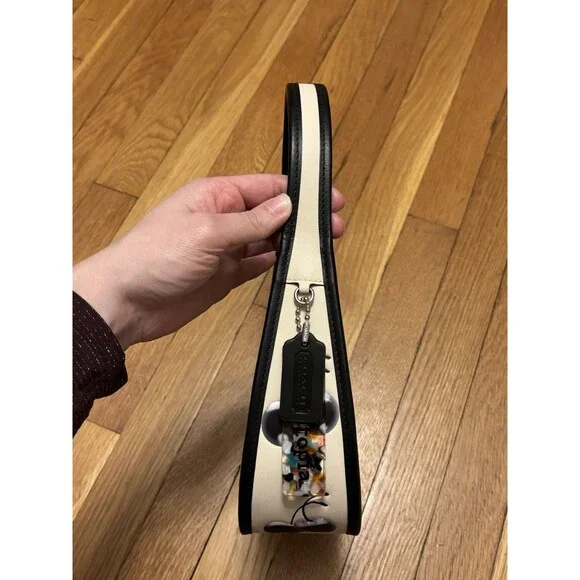 Coach Black Cherry Ergo bag coachtopia leather Card Holder Purse White CL754 - Picture 7 of 14